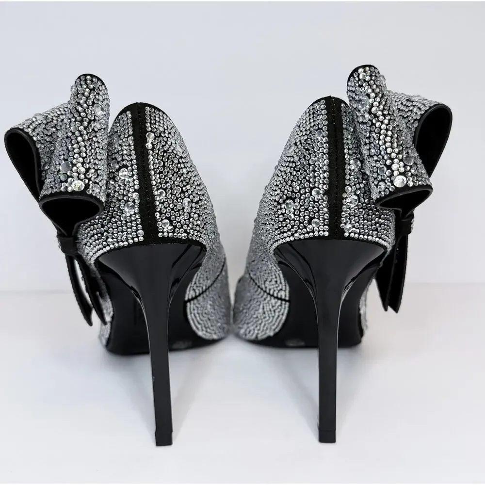 *NEW* INC International Concepts Rhinestons High Heels w/Ribbon Women’s Size 7.5
